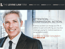 Tablet Screenshot of levineinjurylaw.com